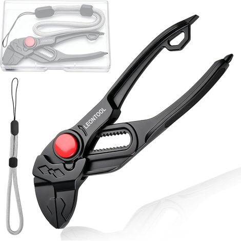 Pince Pompe Mini 10cm Mors Plats Avec Tournevis Boîte (1/5)