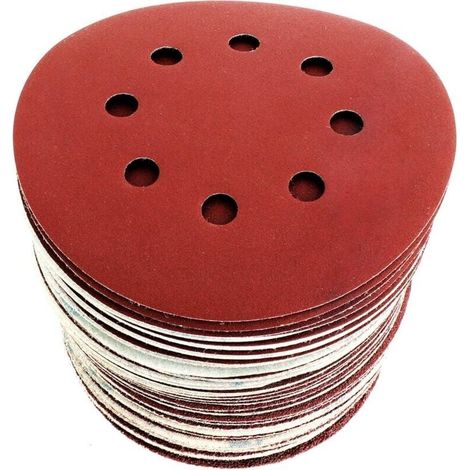 Bardusch-Disques de Ponçage Papier Abrasifs 125mm Ponceuse P40/P60/P80/P120/P180/P240 8 trous (1/3)