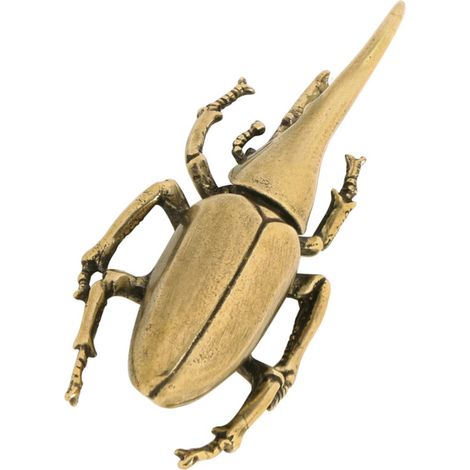 Miniatur-Insektenskulptur aus Nashornkäferhorn