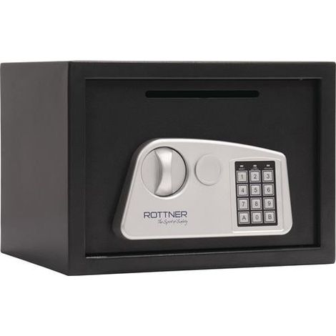 Caja fuerte para muebles Júpiter 3 250x350x280mm cerradura electrónica Fbd.+ranura 9kg ROTTNER (1/2)