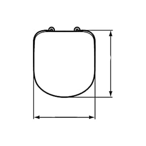 ETOOS 02953108 TEMPO Tapa WC Ideal Standard Blanco - ref: 02953108
