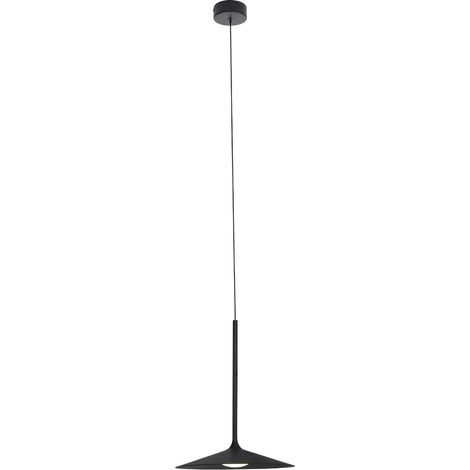 Suspension minimaliste industrielle noire en forme de dôme, lampe LED Hana 6W P0456 Maxlight (1/3)