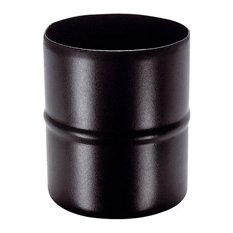 Save Conector para Estufas de Pellets M/M Negro Mate Diámetro 8 cm