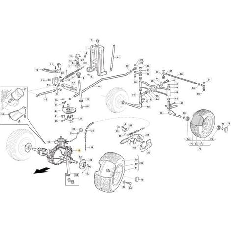KOMPAKTES ACHSEN-HYDROGETRIEBE G700 ORIGINAL STIGA - 118830414/0
