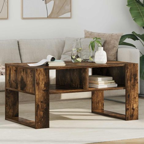 Couchtisch Geräucherte Eiche 92 x 53 x 45 cm Holzwerkstoff