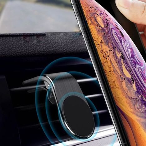Support Téléphone - Support Magnétique Pour Ventilation Automobile - Universel Pour Smartphone Et GPS - 1 Pièce (1/4)