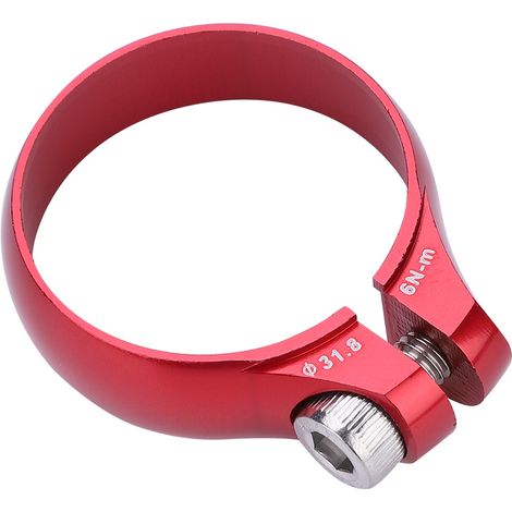 Collier de serrage vélo 31.8mm pour tige de selle 27.2mm - Ultra léger (Rouge) (1/5)