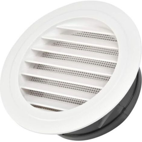 Grille d'aération blanche, 14,514,56,6 cm, monobloc avec grille intégrée, convient aux cuisines et salles de bains.