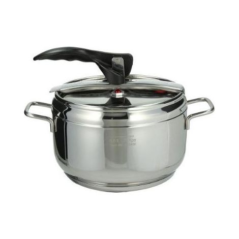 Tognana Porcellane V5458J2INOX olla a presión 5 L Negro, Acero inoxidable