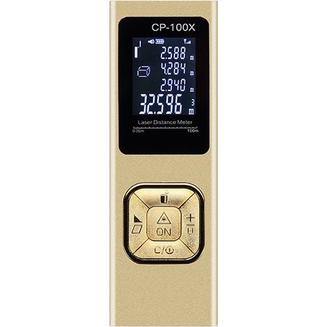 Mini télémètre laser portable, portée de 40 mètres, mesure de distance de haute précision avec fonction de stockage, rechargeable par USB. (1/5)