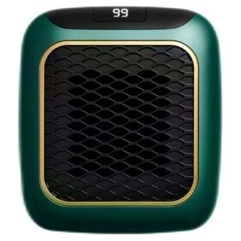 Mini chauffage mural vert, 800 W, chauffage rapide, thermostat réglable, protection intégrée (1/5)