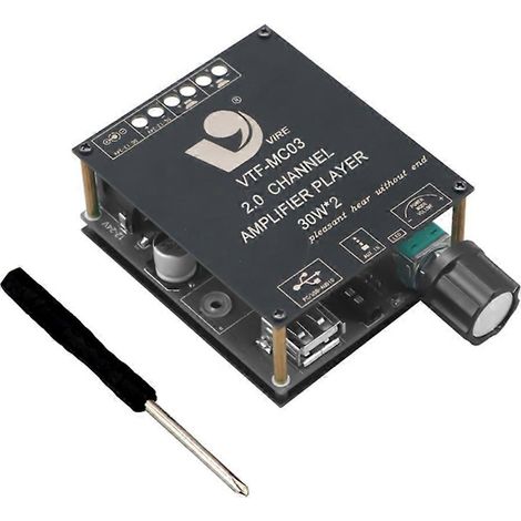 VIRE Bluetooth 5.3 50W+50W Zweikanal-Stereo-Verstärkerplatine TPA3116D2, Audio-Empfänger für passive Heimlautsprecher (1/5)