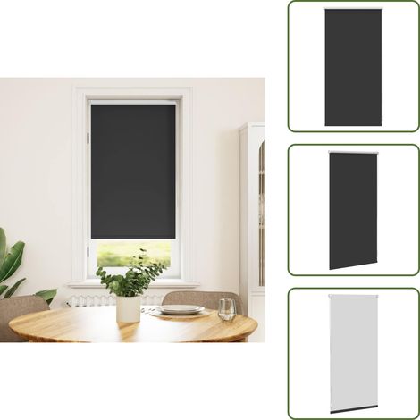 Verdunklungsrollo Verdunkelungsrollo 40x100 Schwarz - Fensterrollo - Verdunkelungsrollo - Blackout Rollo - Rollo Schwarz - Raumteiler (1/5)