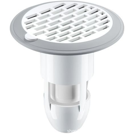37-75mm Grids for Bathtub Drain, Drain Strainer, Anti-Odor Floor Drain for Pipes, Reusable Round Hair Strainer, Shower Floor Drain, White (1/5)