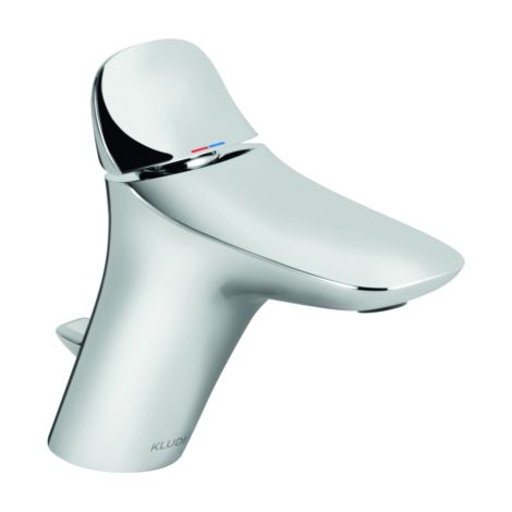 Kludi Amba mitigeur lavabo 530230575 chromé, projecture 154 mm, avec garniture vidage (1/5)
