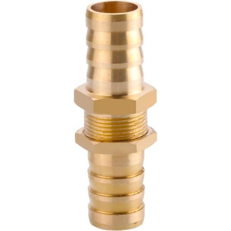 Raccord cannelé en laiton 1/2", filetage femelle, épisseur de métaux, barbillons, raccord tuyau, connecteur adaptateur pour air, eau, huile (épaisseur 8 mm) Pagode 14 Mm Petit Cuivre (1/5)