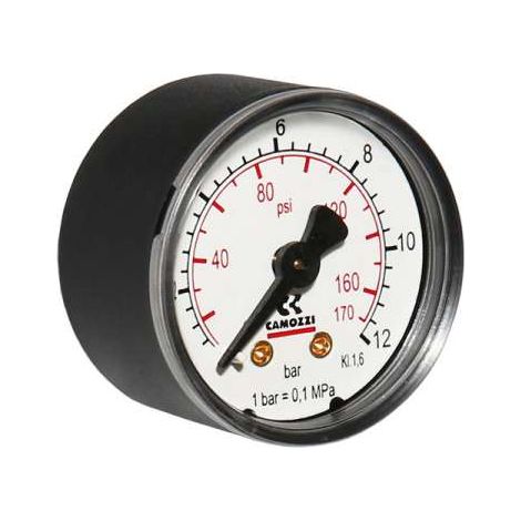 Watts Camozzi Manometer Anschluss hinten 0-12 bar 40mm 1/8"10007049 (1/2)