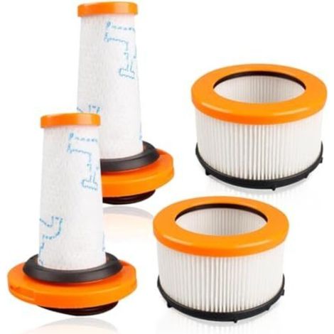 Filtri di ricambio per aspirapolvere Rowenta X-FORCE FLEX 9.60 e X-NANO ESSENTIAL RH20 RH203 RH207: 2 filtri in schiuma + 2 filtri motore (1/5)