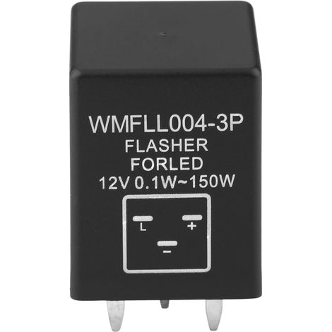 Relais clignotant EP28 3 broches 12V pour feux de signalisation LED, décodeur anti-erreur (1/5)