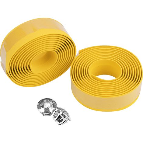 Ruban de guidon vélo route léger en EVA, enveloppe poignée jaune pour bicyclette (1/5)