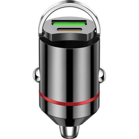 Chargeur Allume Cigare Voiture Type-C 100W Ultra Compact Rapide Adaptateur Secteur