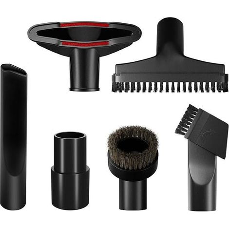 Accessori per aspirapolvere da 32 mm, kit di pulizia comprendente spazzola, bocchetta e accessorio per fessure con adattatore per tubo flessibile da 35 mm a 32 mm (6 pezzi) (1/4)