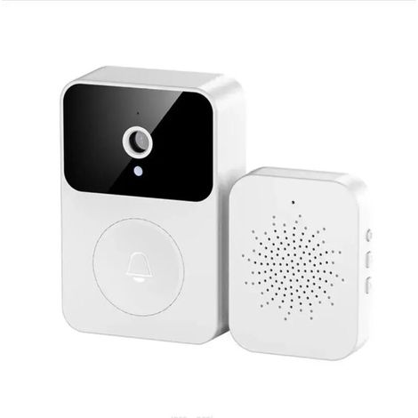 Sonnette,Sans fil Smart X9 HD 1080P vidéo sonnette caméra nuit interphone visuel sonnette IR alarme caméras de sécurité stockage en nuage (1/5)