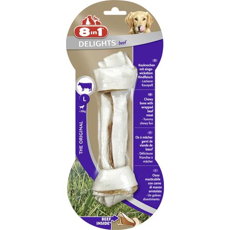 8in1 Delights Hundesnack Kauknochen Beef  Leckerli Kausnack Hundefutter