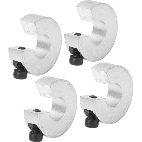 Lot de 4 bagues de butée pour axe de rail linéaire, diamètre intérieur 12 mm, diamètre extérieur 30 mm, épaisseur 10 mm, en alliage d'aluminium, avec vis M4