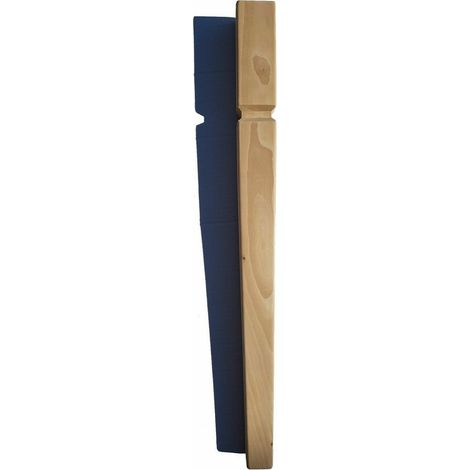 Gamba tavolo in legno di faggio grezzo 1 pezzo da mm 70 x h 750 mod cortina dimensione disponibile: senza scasso