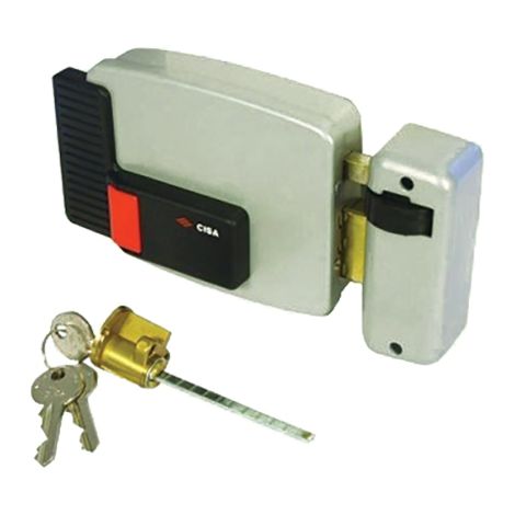 CISA CERRADURA 1A721.00.0 ELECTRICA SOBREPONER LLAVE 2 LADOS REGULABLE