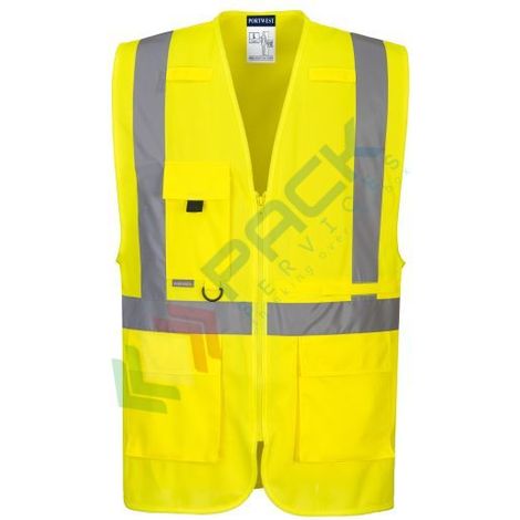 Gilet Executive Haute Visibilité Avec Poche Pour Tablette Couleur : Jaune Taille Xxl - Portwest (1/2)