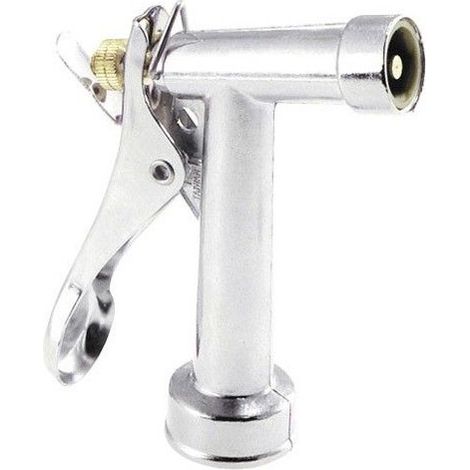 Pistola per irrigazione con tubo metallico cromato