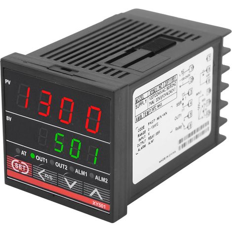 Régulateur de température PID numérique 240V AC, chauffe et refroidissement, relais avec support de montage (1/5)