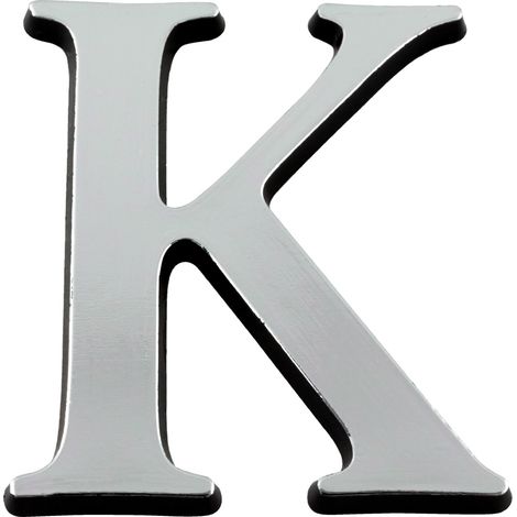 Lettre K Argent Hauteur 60mm - 4623030 (1/2)