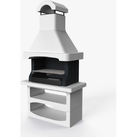 BARBECUE DESIGN SALAMANCA 118x92x246 cm LEGNA E CARBONE