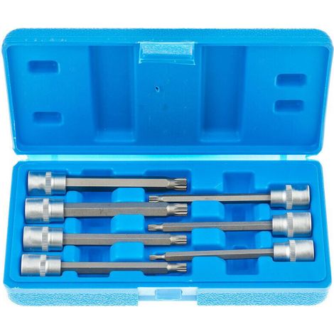 Juego de vasos largo punta xzn para carraca 3/8 M4 a M10