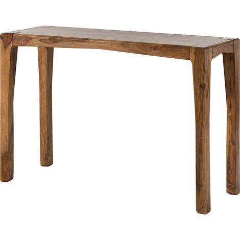 ANCONA 103 Tavolo da consolle in legno di sheesham - laccato / marrone 120x42x80