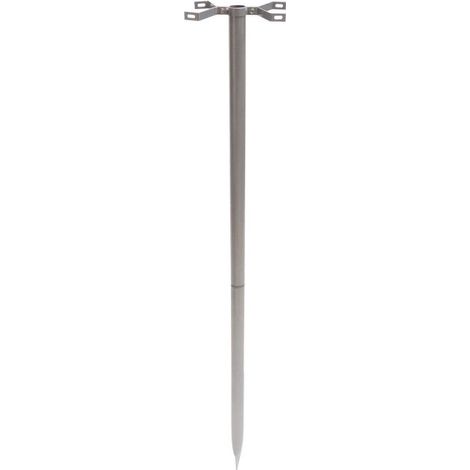Dema – Pied en métal pour boîte aux lettres américaine – Hauteur 143 cm – Diamètre 40 mm – Fixation avec 6 vis M6 – Convient aux boîtes aux lettres standard