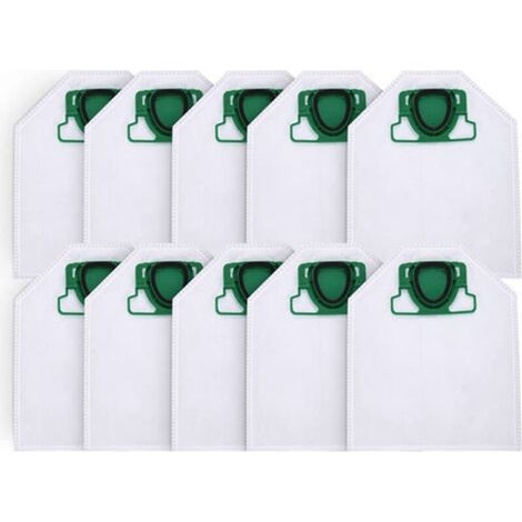 Lot de 10 sacs pour aspirateur Vorwerk Kobold VK200 FP200 – 5 couches micro-polaire – Filtration maximale pour allergiques (1/3)