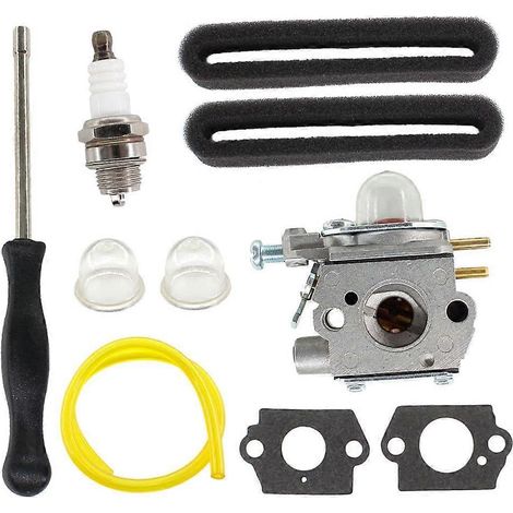 Kit de carburateur 753-06190 pour souffleur-débroussailleuse WT-973 Bolens BL110 BL125 BL160 MTD Troybilt WT-1116 TB225 TB25C TB400 (filtre à air) (1/5)