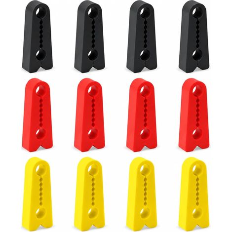 Lot de 12 tampons amortisseurs pour portières de voiture – Butées universelles en silicone pour réduire le bruit et les vibrations, protection anti-collision (1/5)
