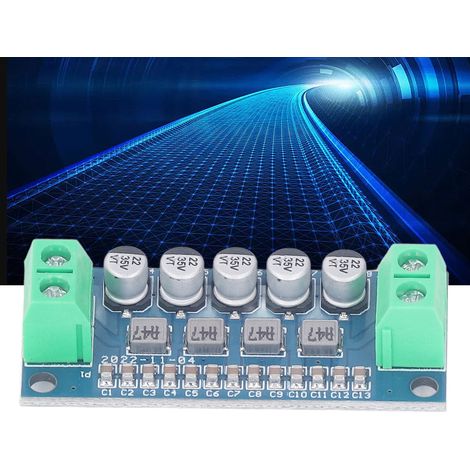 DC 0-35V Netzteil-Filtermodul, Tiefpassfilter, Spannungsreglermodul zur Reduzierung der Restwelligkeit, Hochstrom 0-5A geeignet für Netzteile mit hoher Restwelligkeit. (1/5)