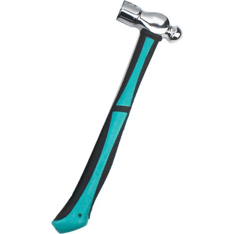 Marteau à tête sphérique, acier au carbone, manche en TPR, marteau à tête ronde portable multifonctionnel, adapté à la maison et à la construction, 16 oz. (1/5)