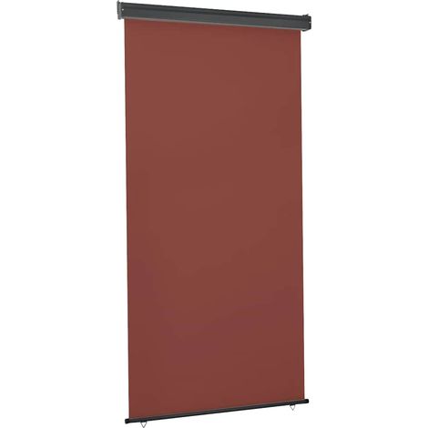 Auvent Latéral de Balcon Store Vertical Enrouleur Extérieur Polyester Marron 125 x 250 cm - PANGIVO (1/5)