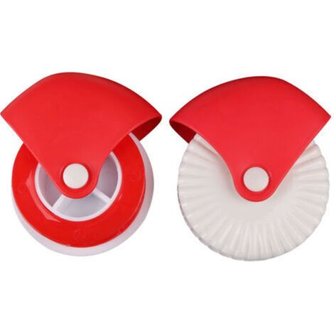 Coupe-Bordures À Pâtisserie - Silicone Et Plastique Alimentaire - Pour Pâte À Tarte Pizza Raviolis - 2 Pièces (1/5)