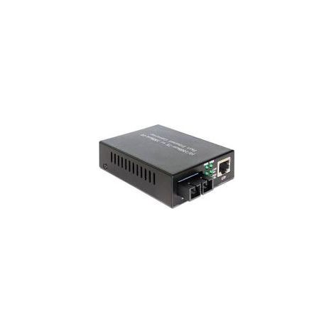 DeLOCK Medienkonverter Delock 100Base SC-Duplex - RJ45 Bu/Bu 2km (86216)
