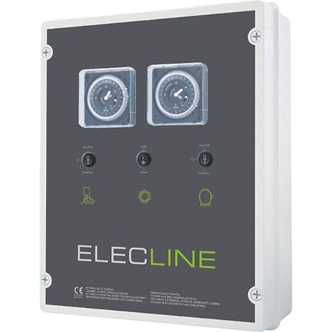 scatola elettrica per filtrazione + 1 proiettore 100w + scopa - DETFB 1 P100D - Wa Conception