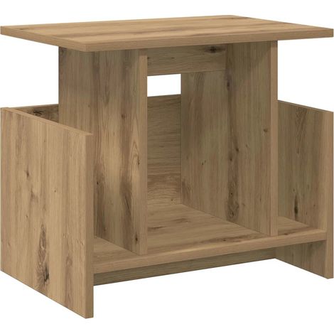 Mueble TV rectangular moderno almacenamiento elegante 50 x 35 x 45 cm de madera contrachapada roble artesanal 020054729 (1/5)