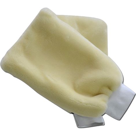 Gant de lavage de voiture en laine d'agneau naturelle, taille extra large, anti-rayures (lot de 2) (1/5)